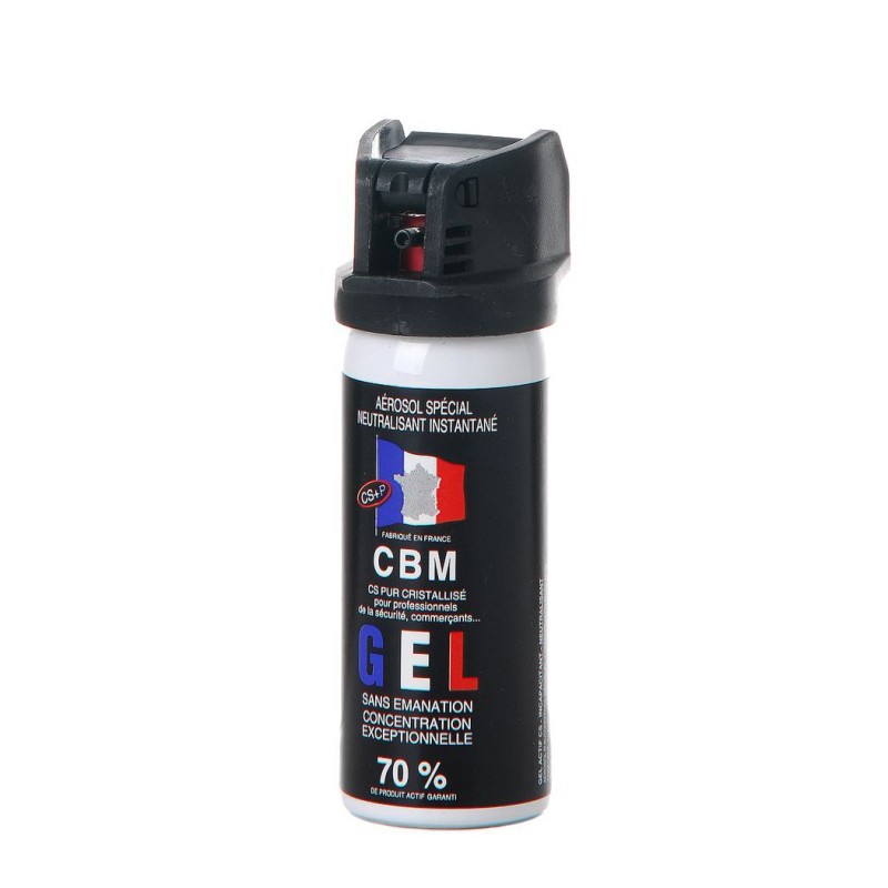 bombe gel defense cs capot clapet 50ml